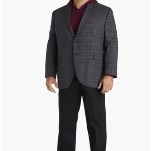 Michael Kors Gray Plaid Sport Coat with Subtle Windowpane